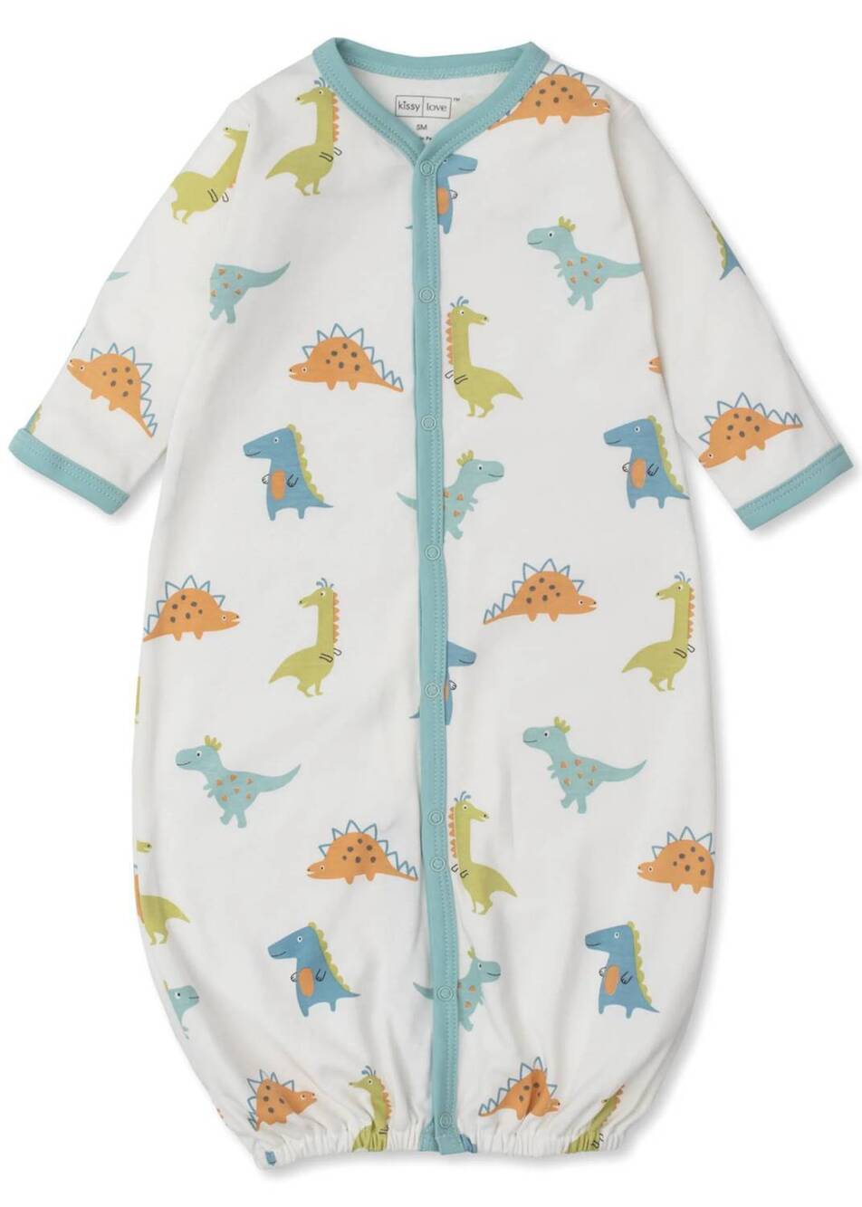 NEW KISSY KISSY boys' dino pals convertible sleeping gown in blue